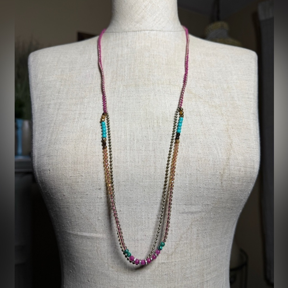 Chloe + Isabel Multi-Color Layered Statement Necklace - Picture 6 of 12